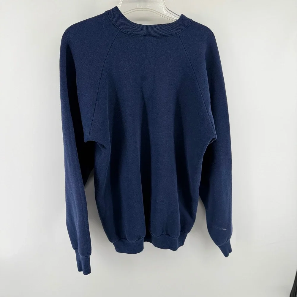 Vintage 1990 King Frost Parade Hamburg PA Sweatshirt Navy Blue XL Fruit of Loom